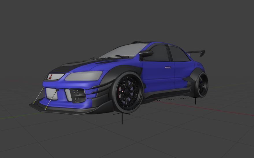 Mitsubishi Lancer Evolution IX 3D model_1