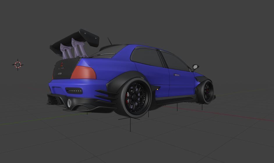 Mitsubishi Lancer Evolution IX 3D model_3
