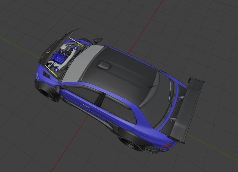 Mitsubishi Lancer Evolution IX 3D model_5