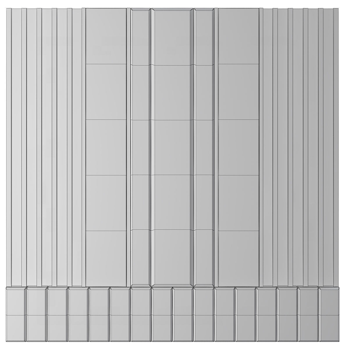Wall Panel 3d model Low-poly 3D model_1