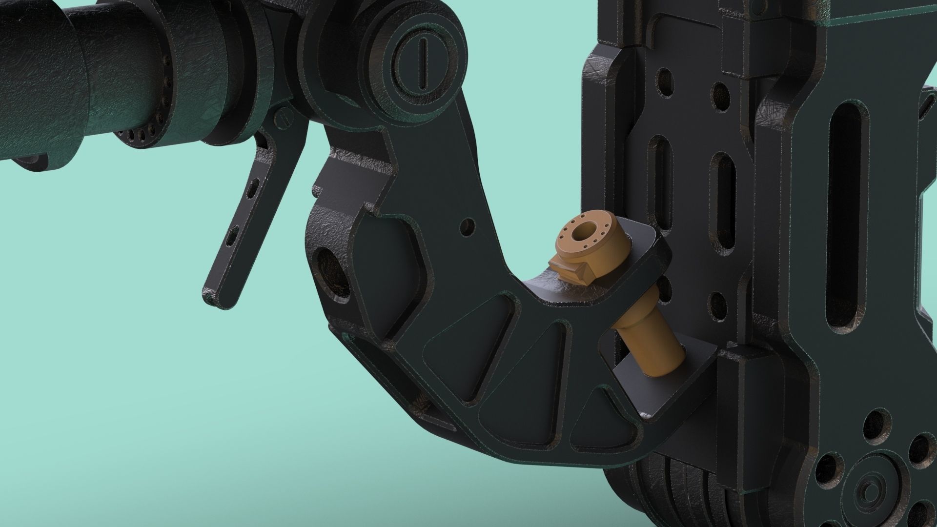 Sci-Fi Gun Crypton the Flame Thrower Low-poly 3D model_4