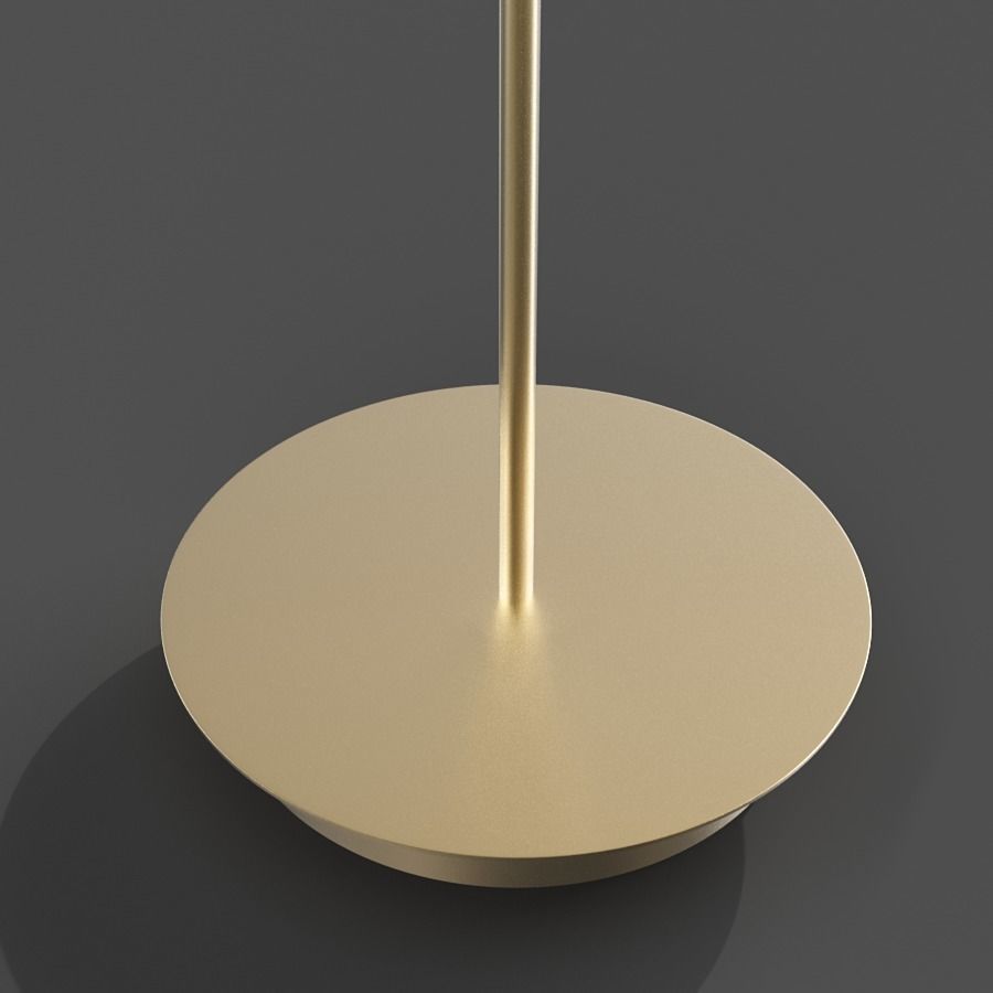 Floor lamp made of brass and opal glass Laredoute MORICIO 3D model_3