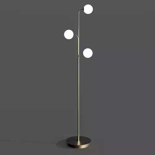 Floor lamp made of brass and opal glass Laredoute MORICIO
