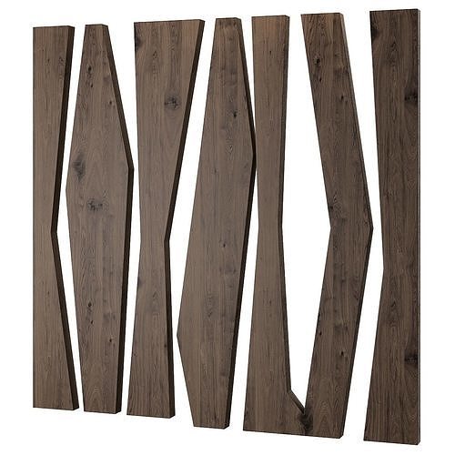 Wall Panel 3d model Low-poly 3D model