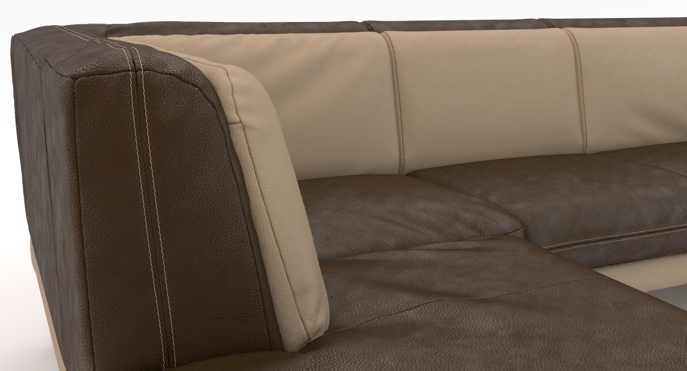 Sectional Sofa Set Deki 3D model_7