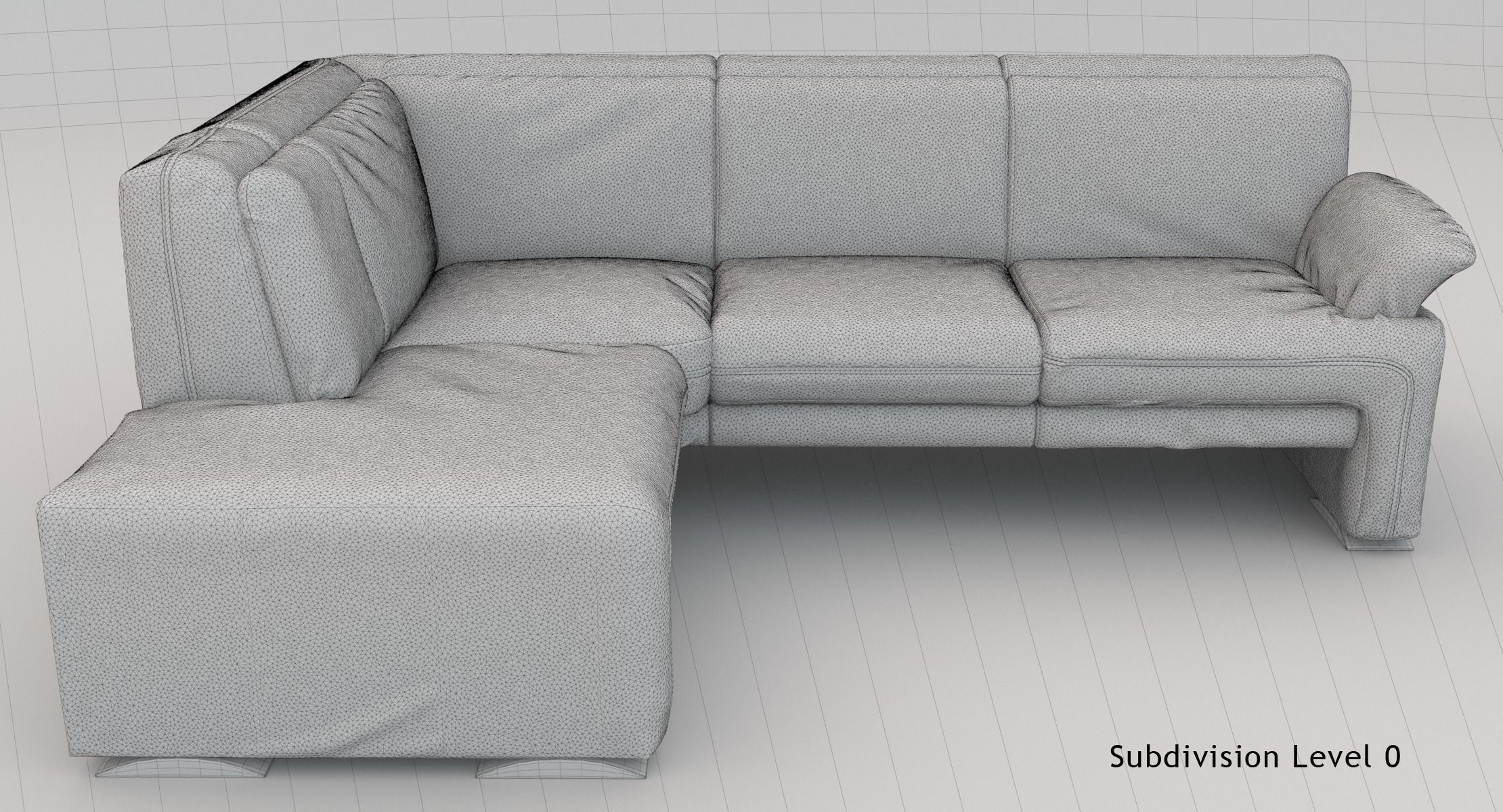 Sectional Sofa Set Deki 3D model_8