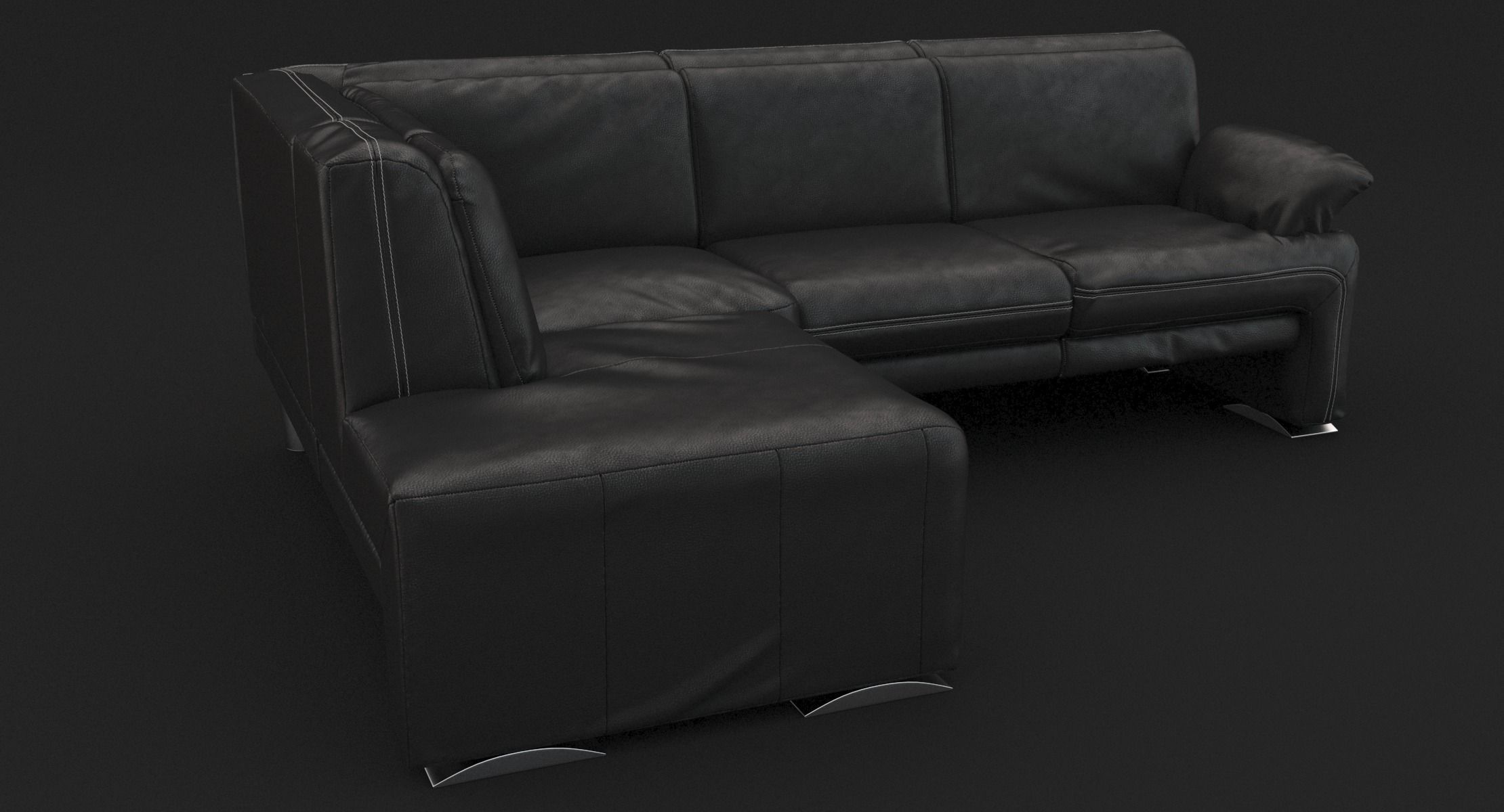 Sectional Sofa Set Deki 3D model_5