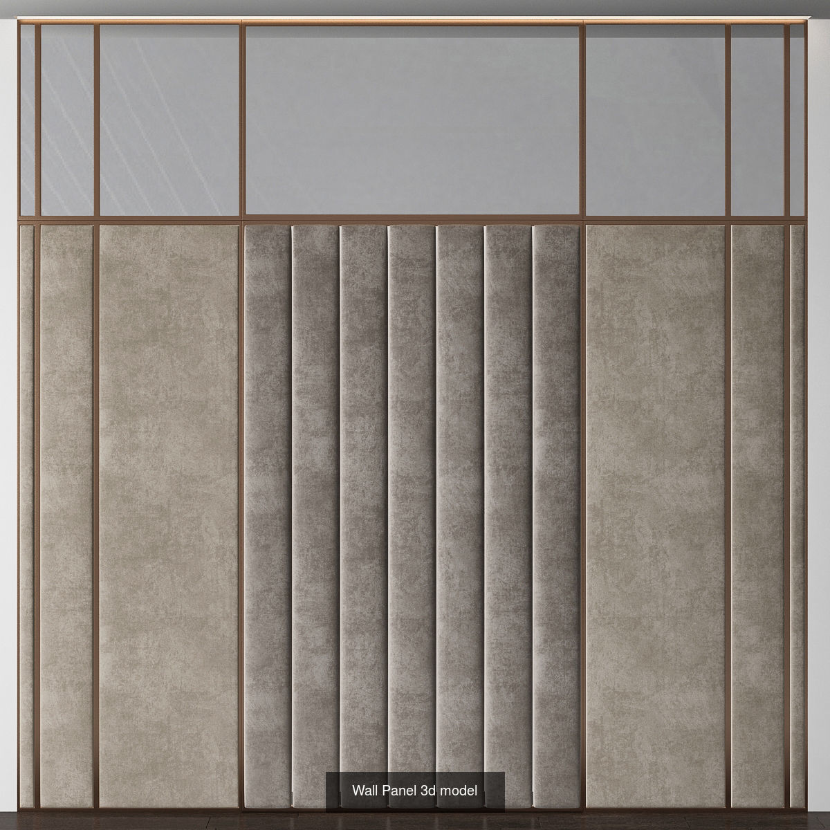 Wall panel 3d models collection 10 pieces _2