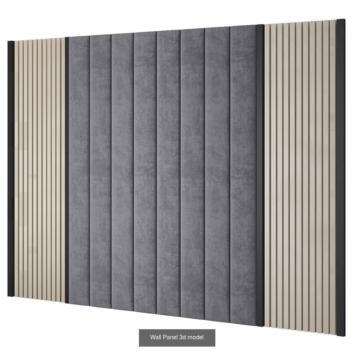 Wall panel 3d models collection 10 pieces _4