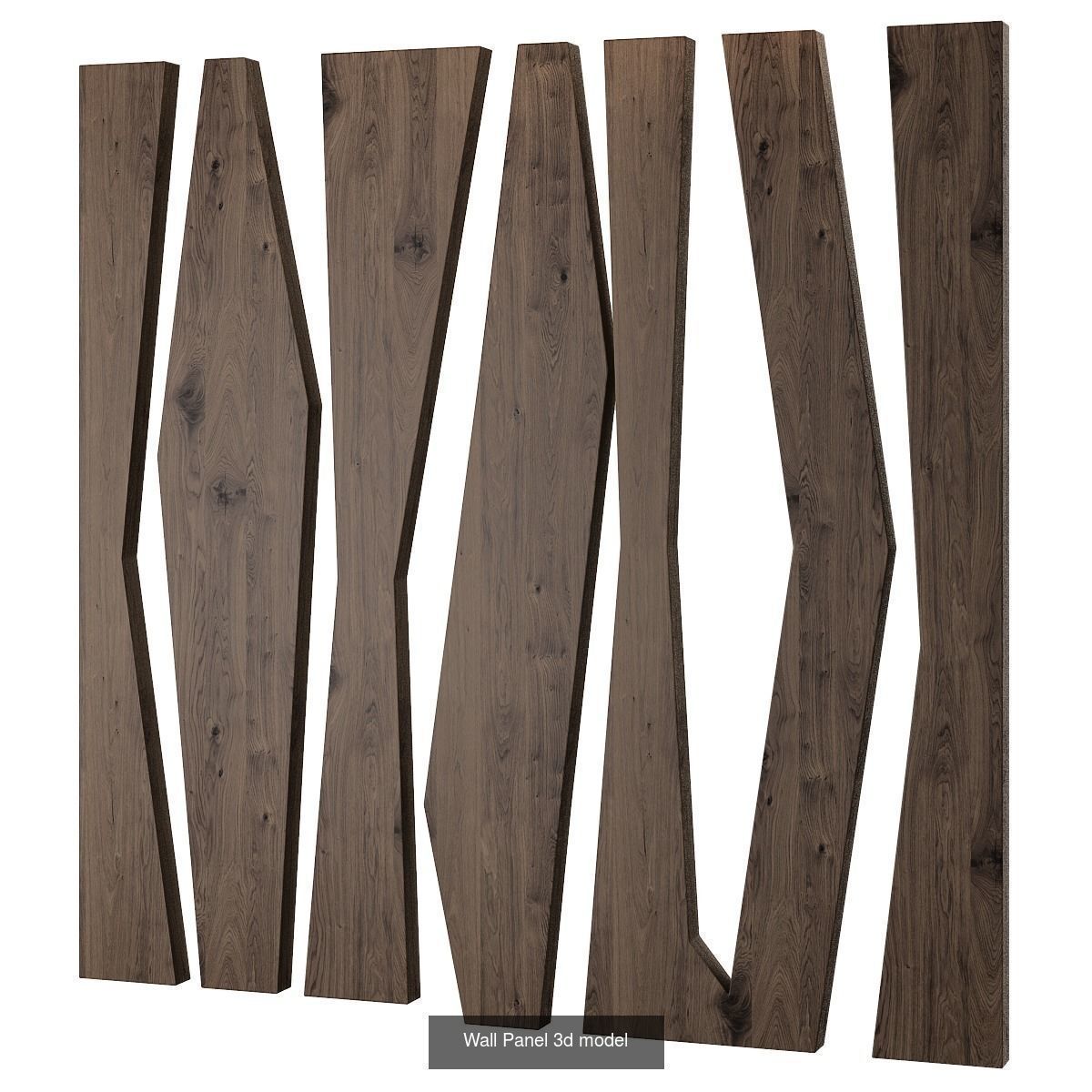 Wall panel 3d models collection 10 pieces _7