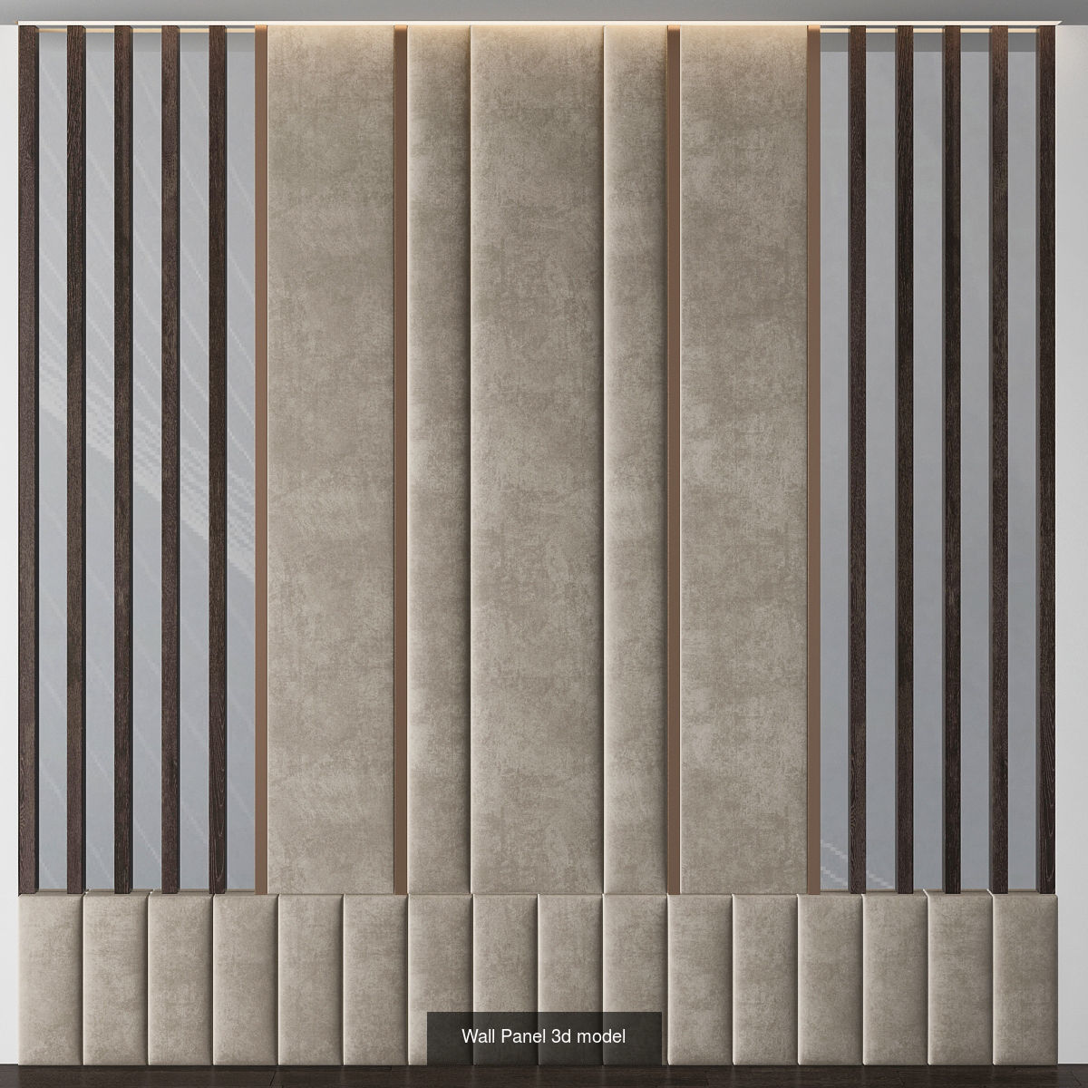 Wall panel 3d models collection 10 pieces _3
