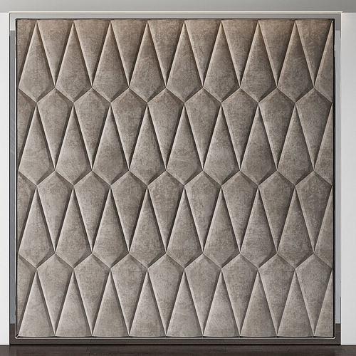 Wall panels 3d model  Low-poly 3D model