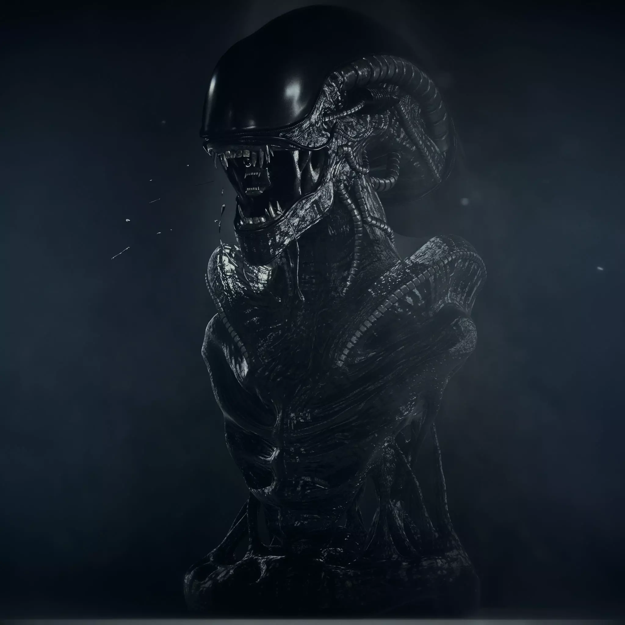 Xenomorph Bust 3D print model_0
