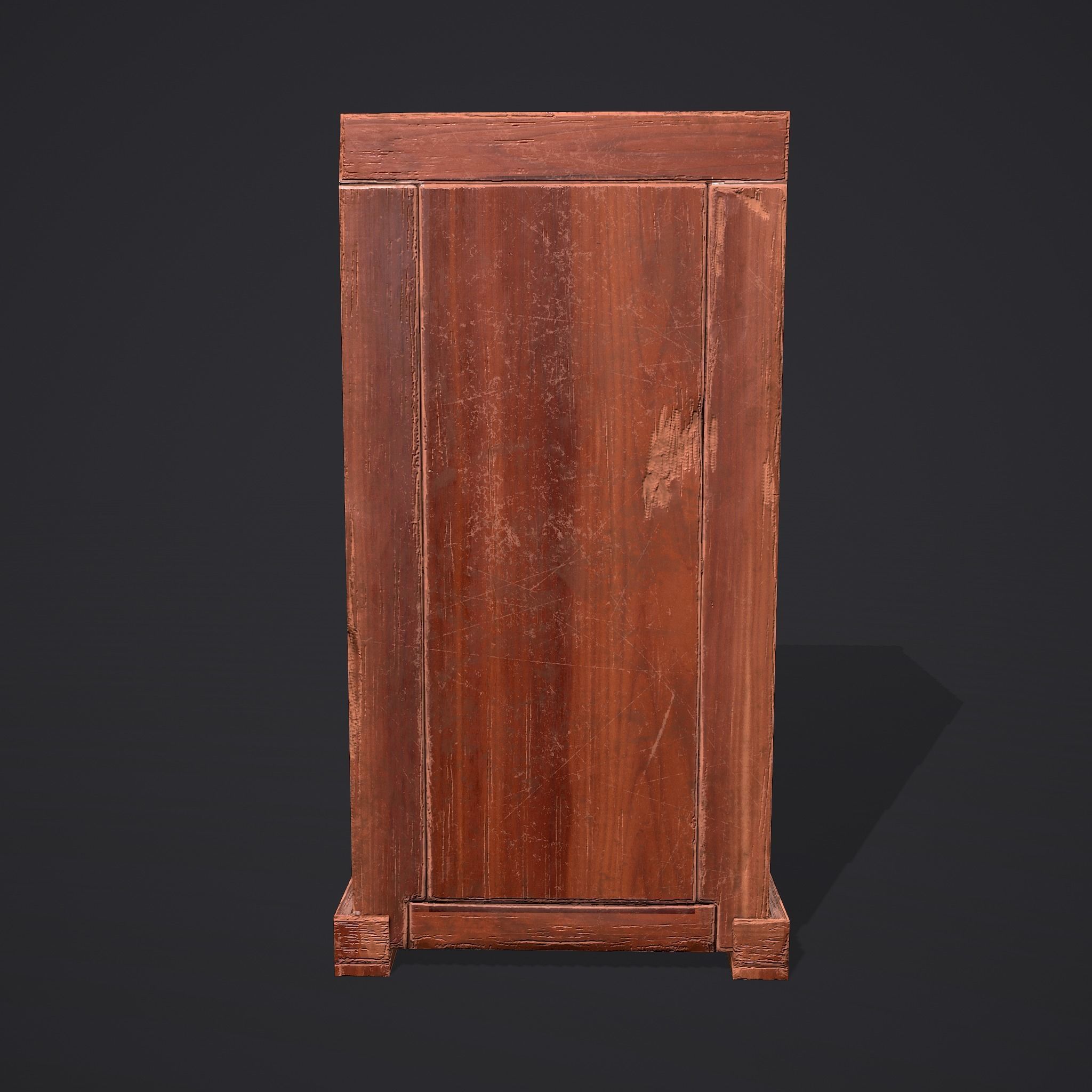 Medieval Style Wardrobe Low-poly 3D model_7