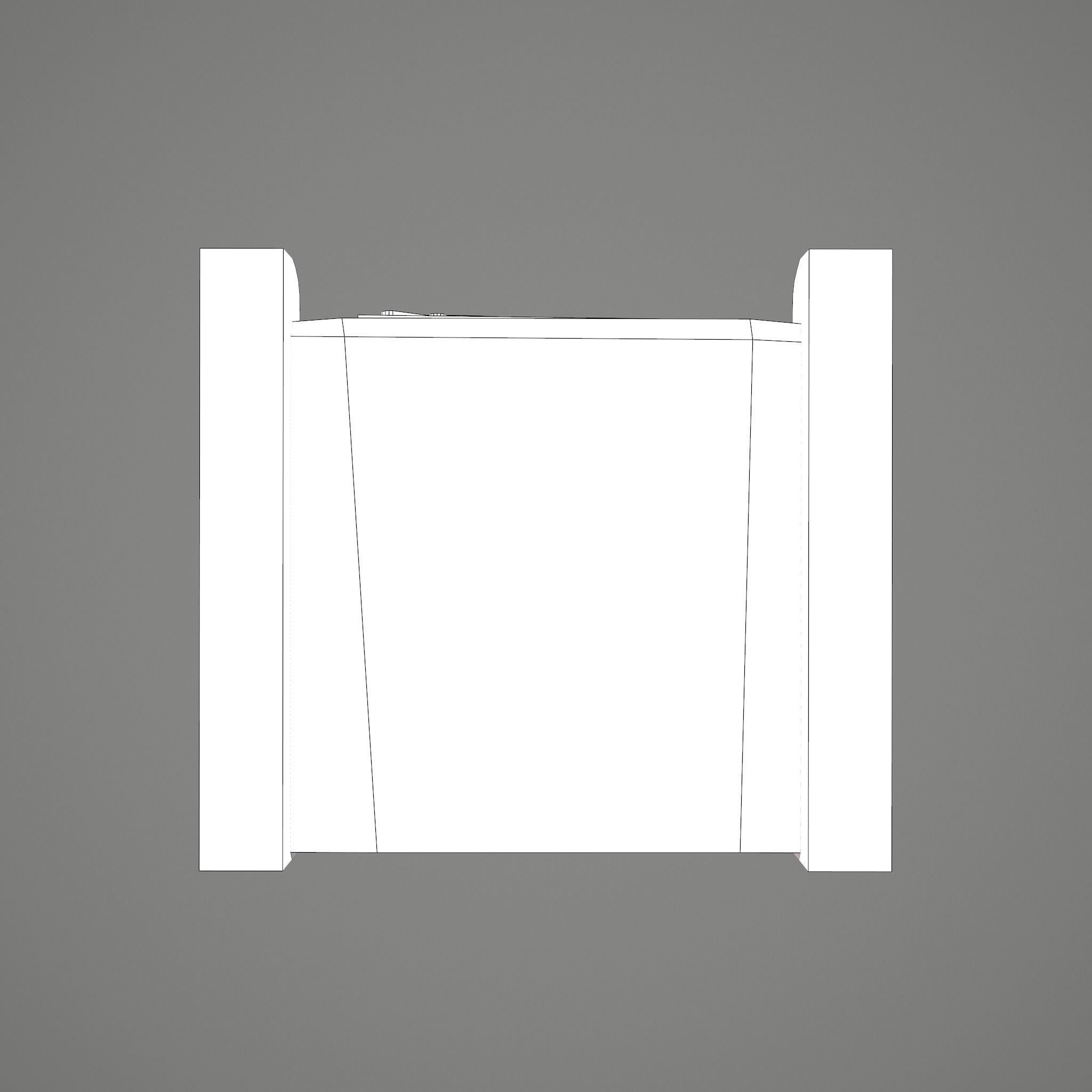Medieval Style Wardrobe Low-poly 3D model_53