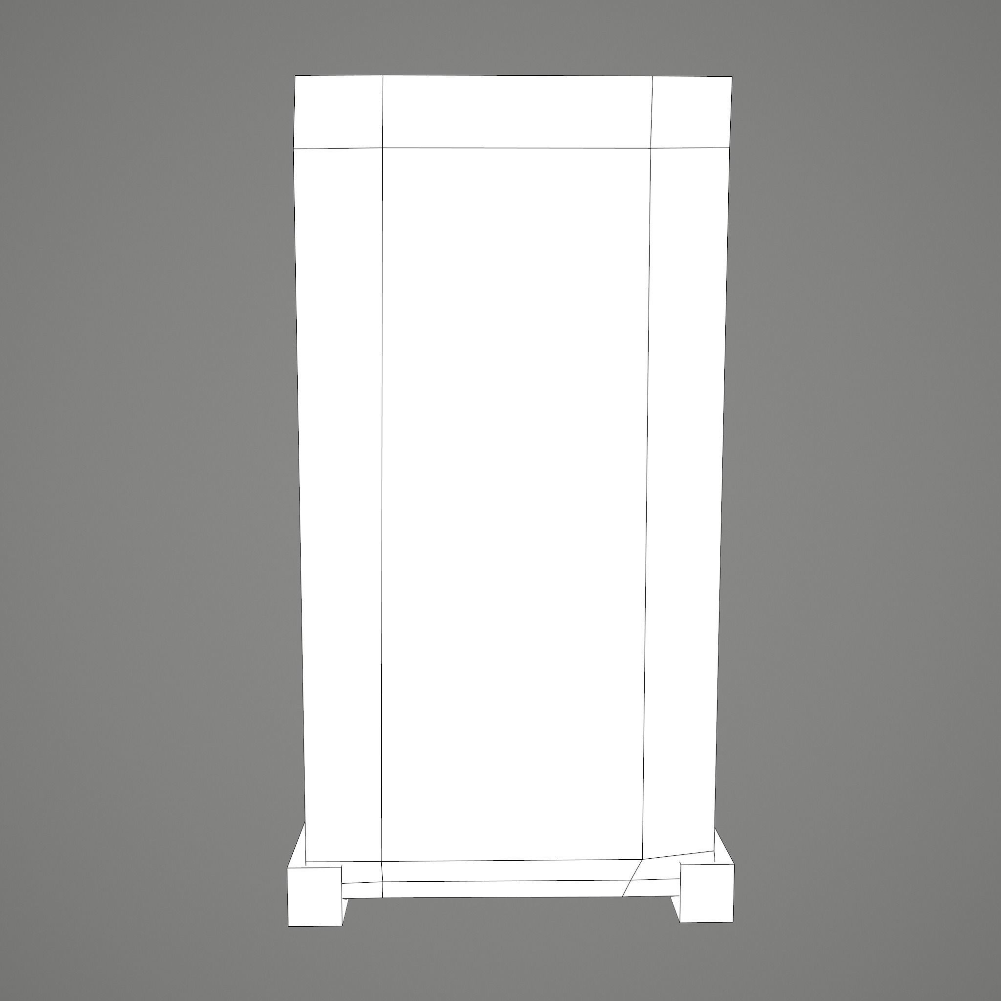 Medieval Style Wardrobe Low-poly 3D model_46