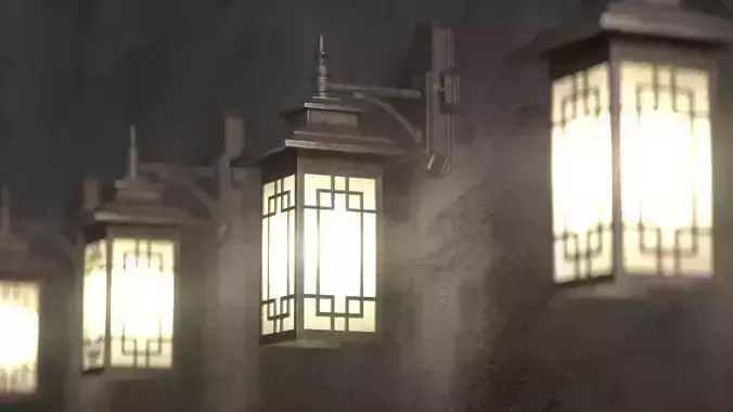 Korean Traditional Lamps 3D model
