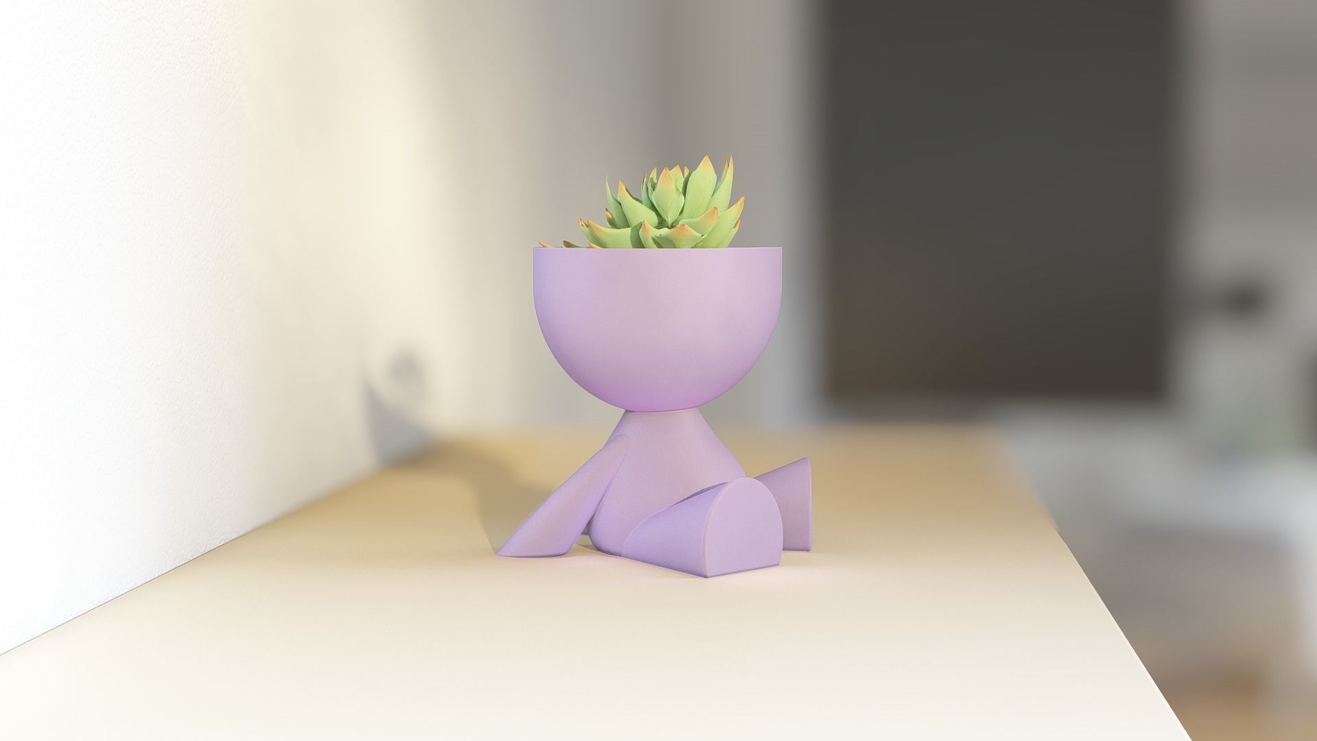 Maceta Moderna Decoracion 3D print model_2