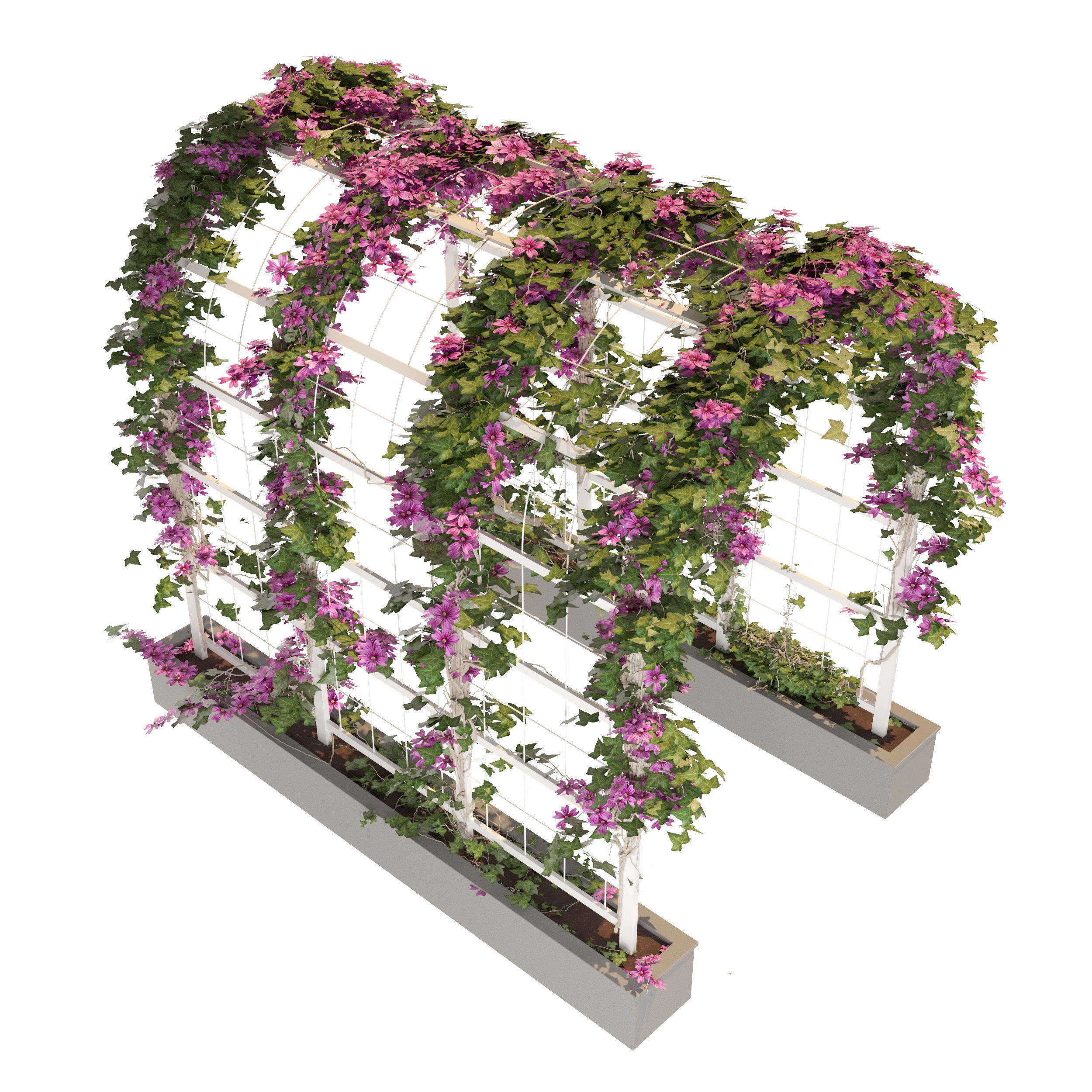 Garden arch 3D model_1