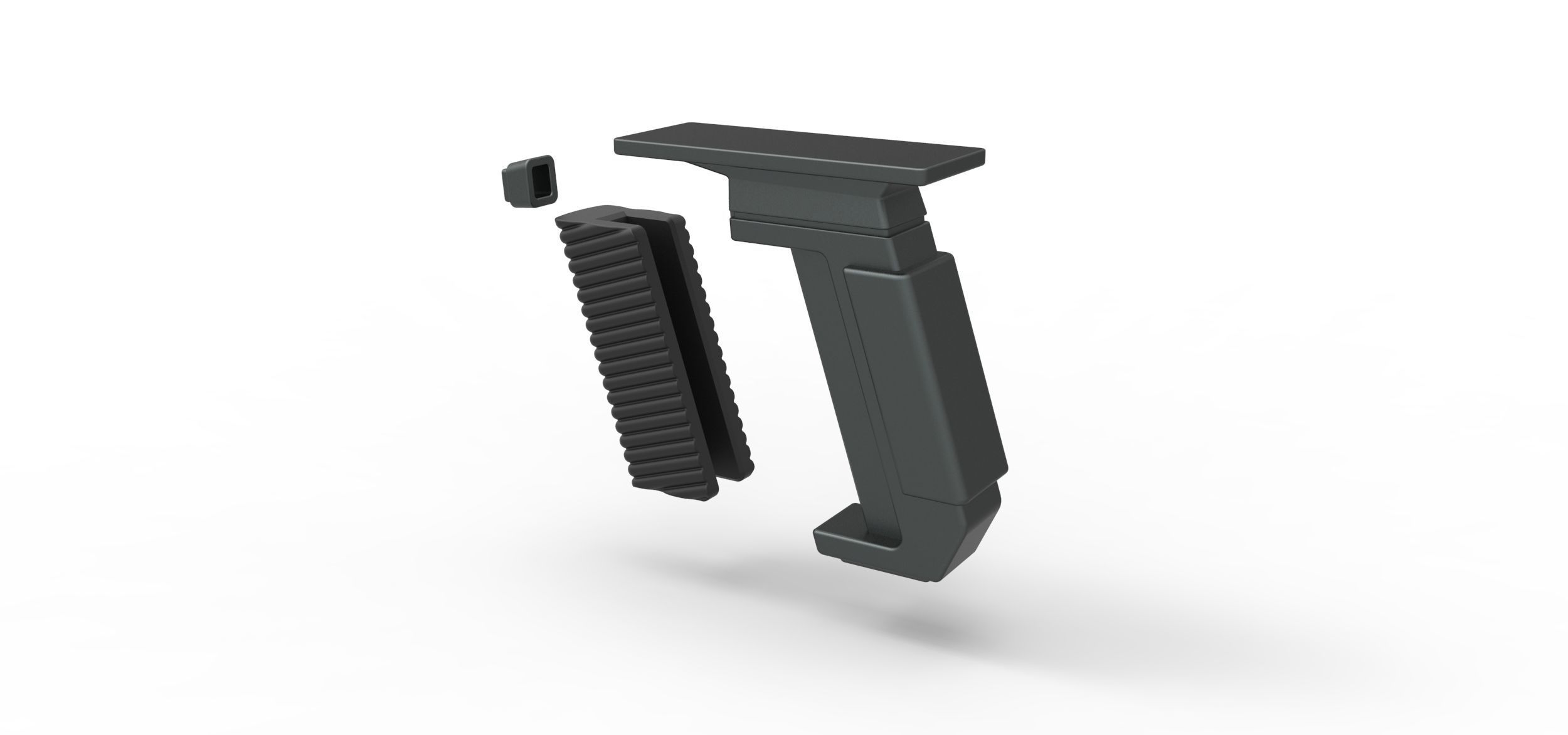 Handle for cosplay blaster pistol 8 3D print model_10
