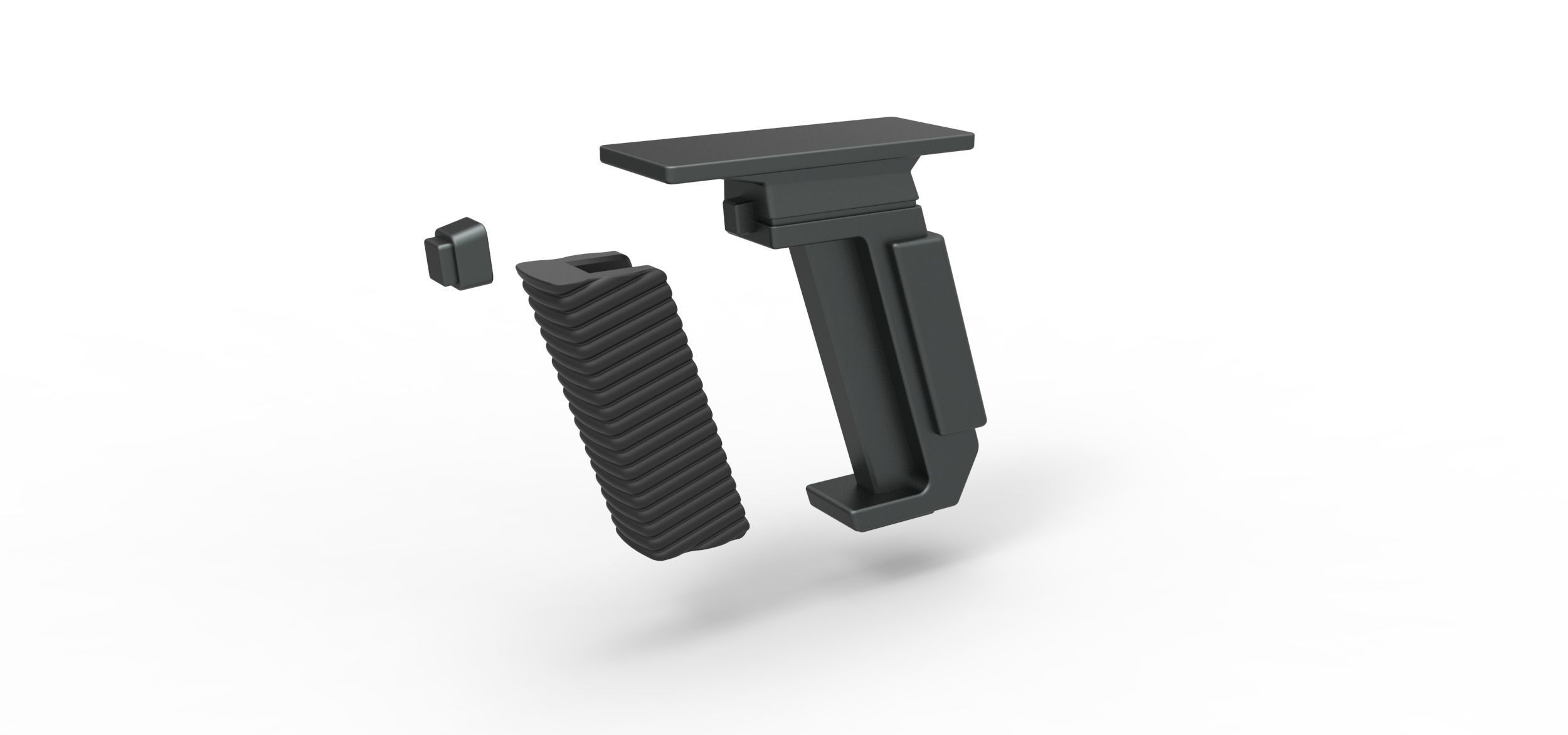 Handle for cosplay blaster pistol 8 3D print model_8