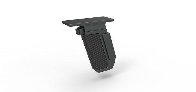 Handle for cosplay blaster pistol 8 3D print model