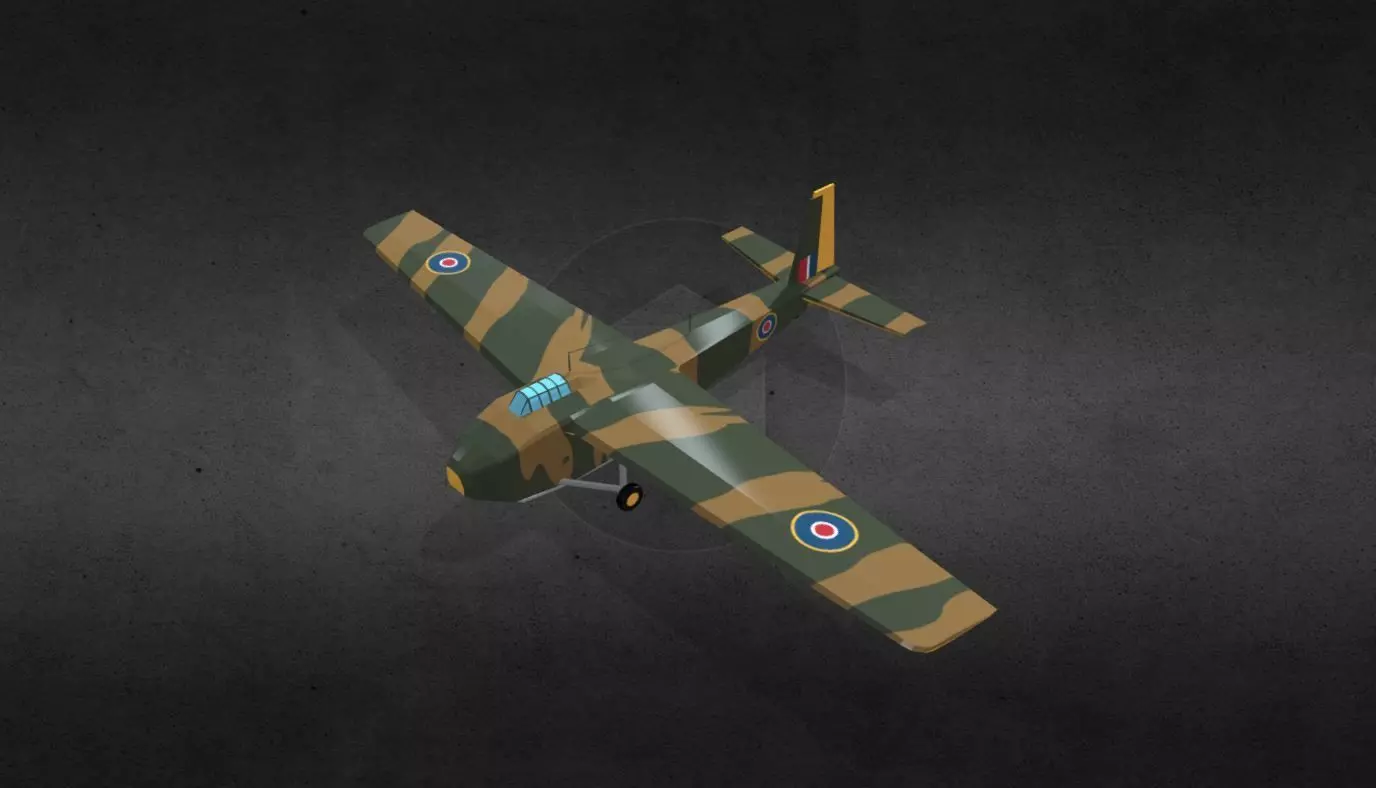 Hamilcar plane Low-poly 3D model