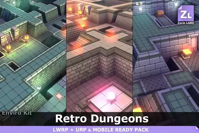 EnviroKit - THE LABYRINTH - Retro Lowpoly