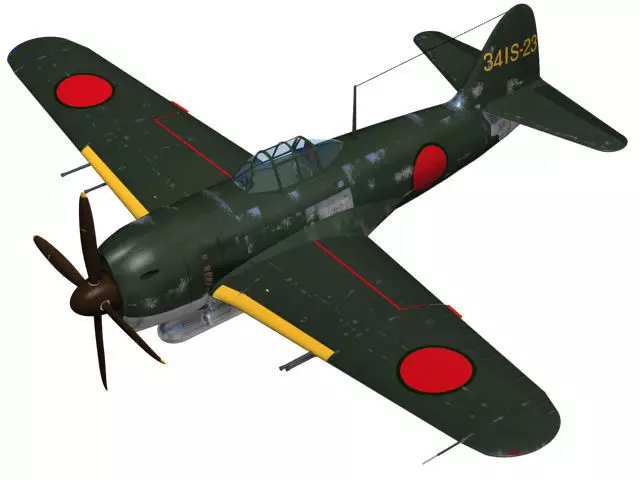Kawanishi N1K1-Ja Shiden Type11 kou 3D model_0