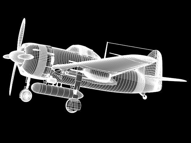 Kawanishi N1K1-Ja Shiden Type11 kou 3D model_8