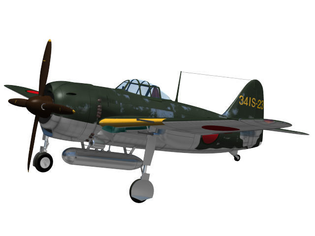 Kawanishi N1K1-Ja Shiden Type11 kou 3D model_2