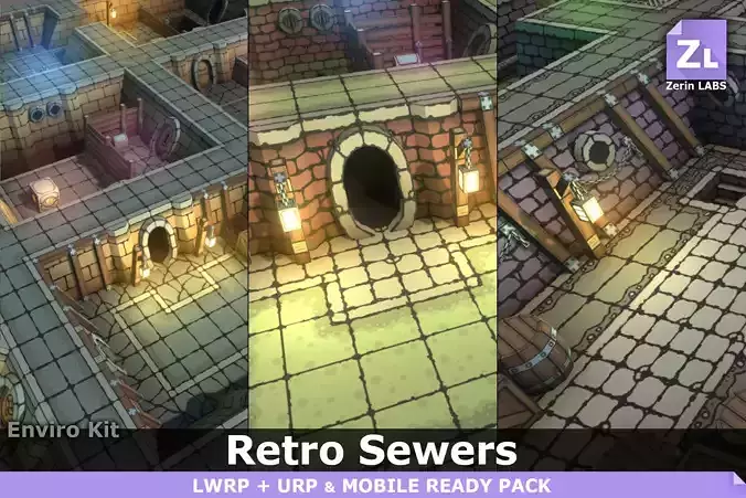 EnviroKit - THE SEWERS - Retro Lowpoly