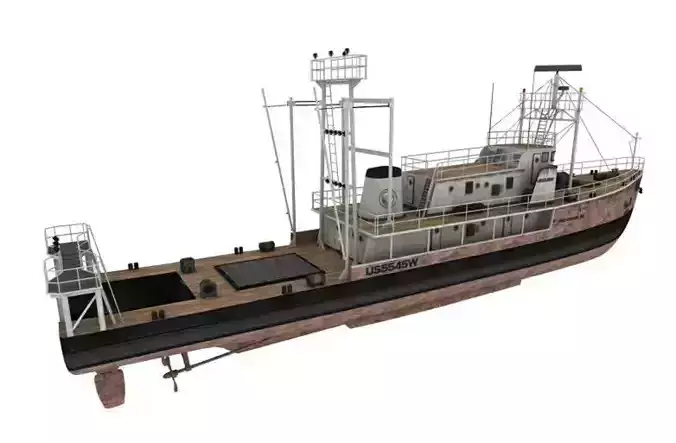 tugboat model 3d fishing boat