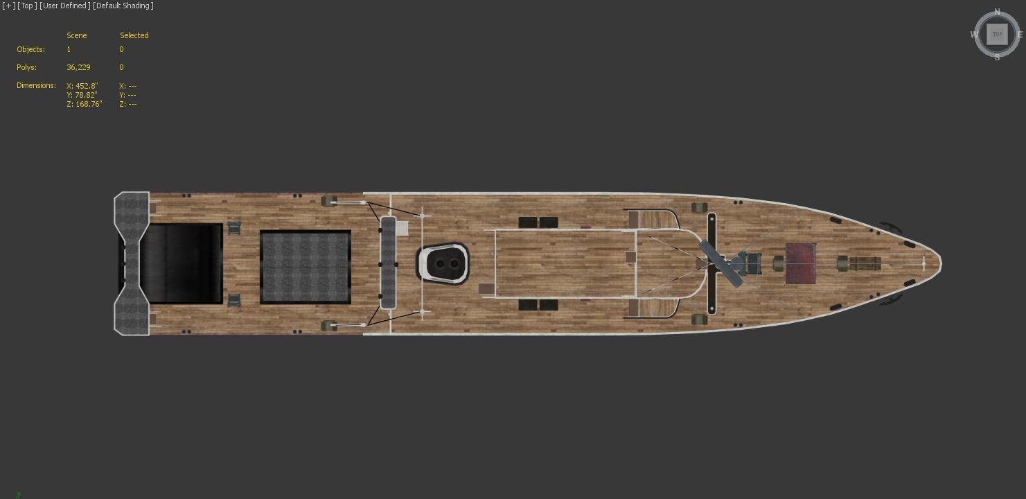 tugboat model 3d fishing boat Low-poly 3D model_4