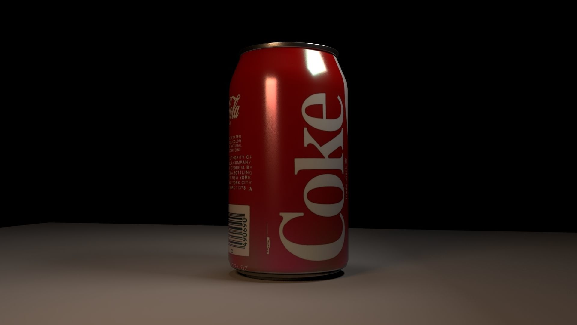 Coca Cola Can 3D model_4