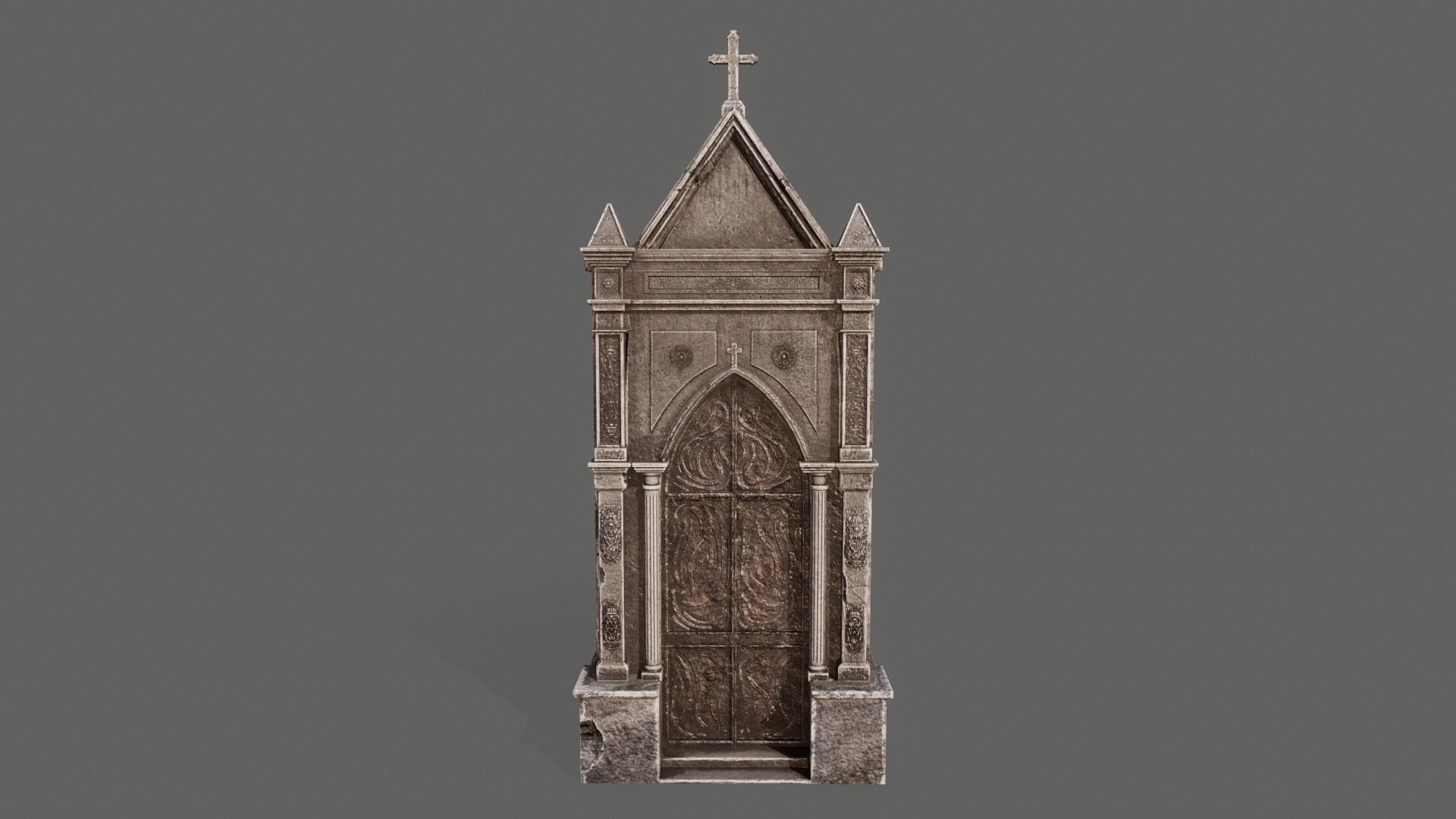 Old Mausoleum 3D model_2