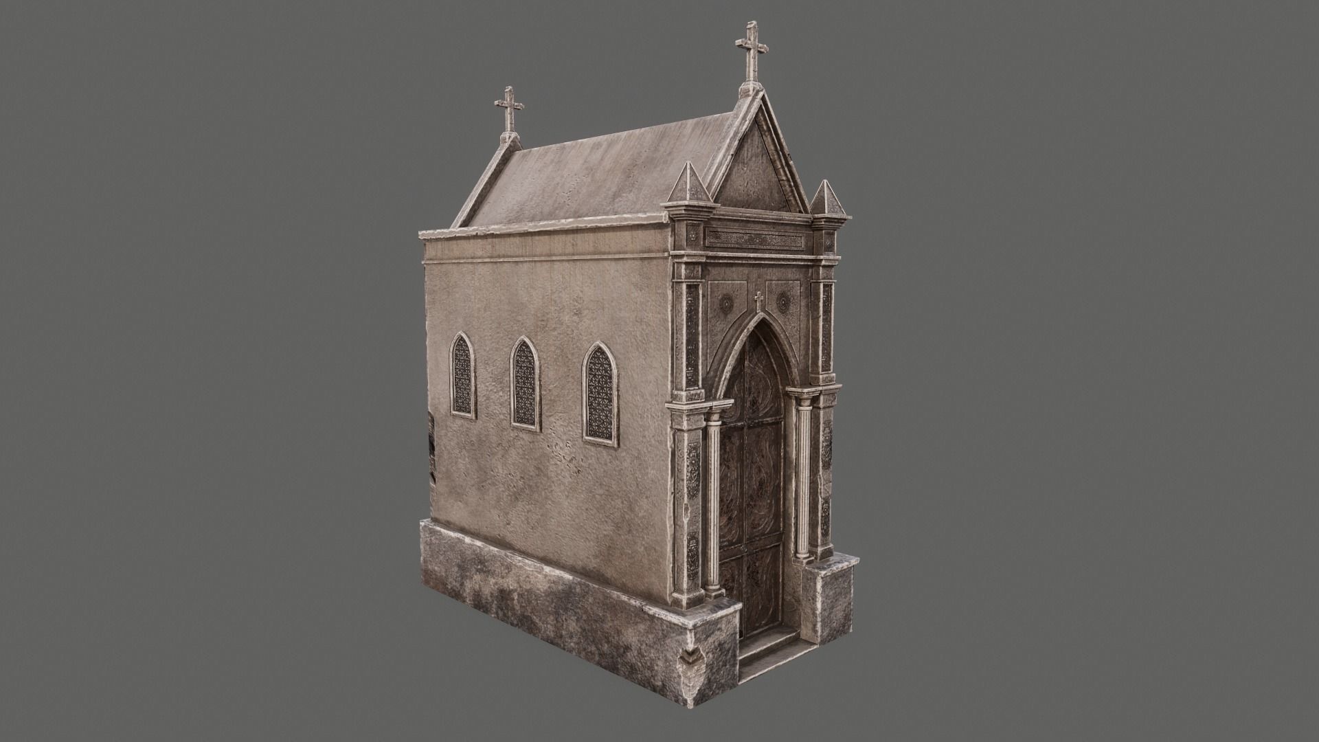 Old Mausoleum 3D model_4