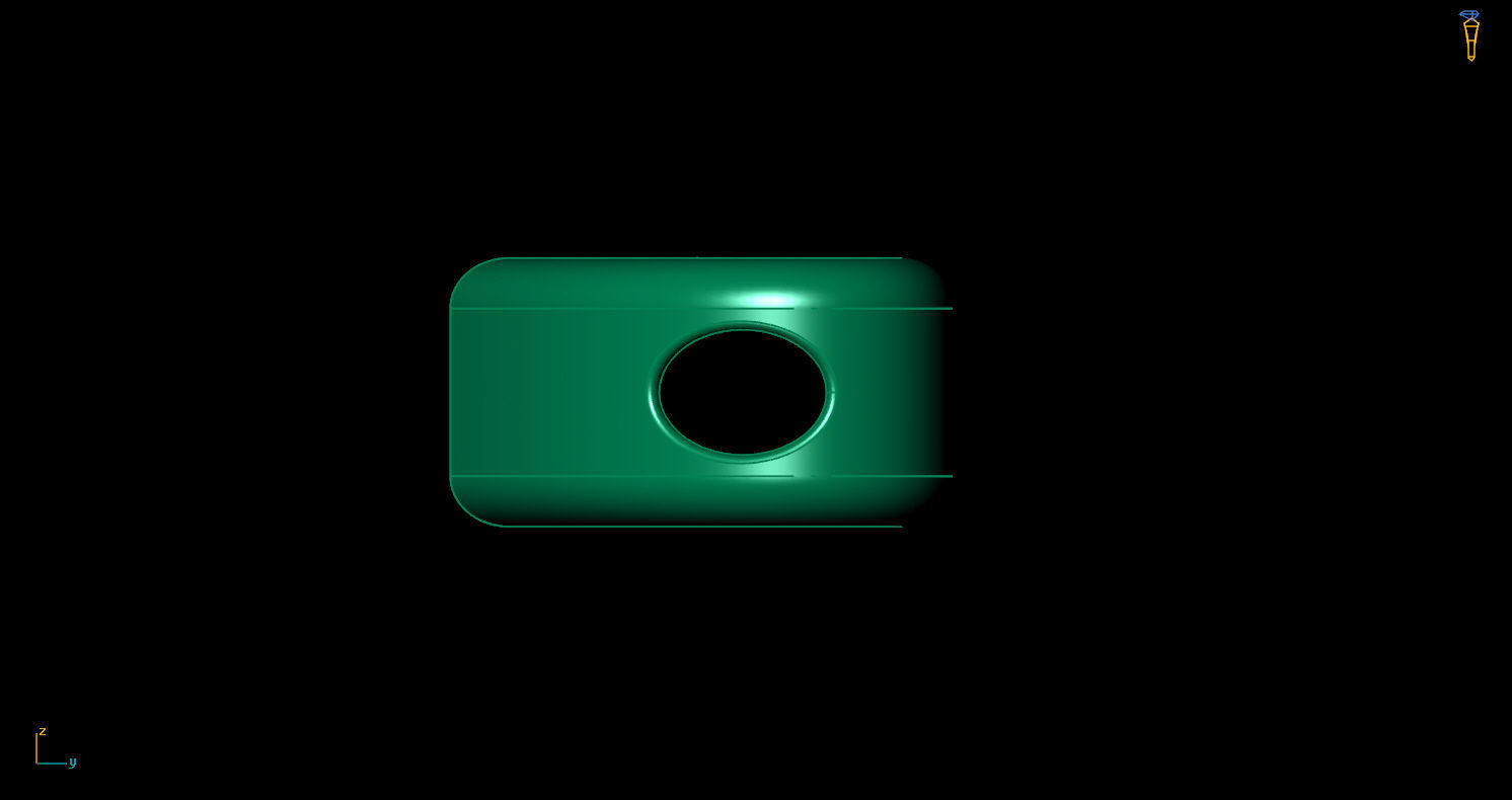 Pendant initial heart A 3D print model_8