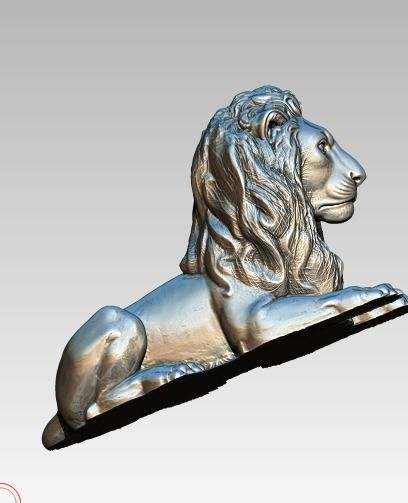 Grand Lion Statue Realitic Detailed 3D print model_4