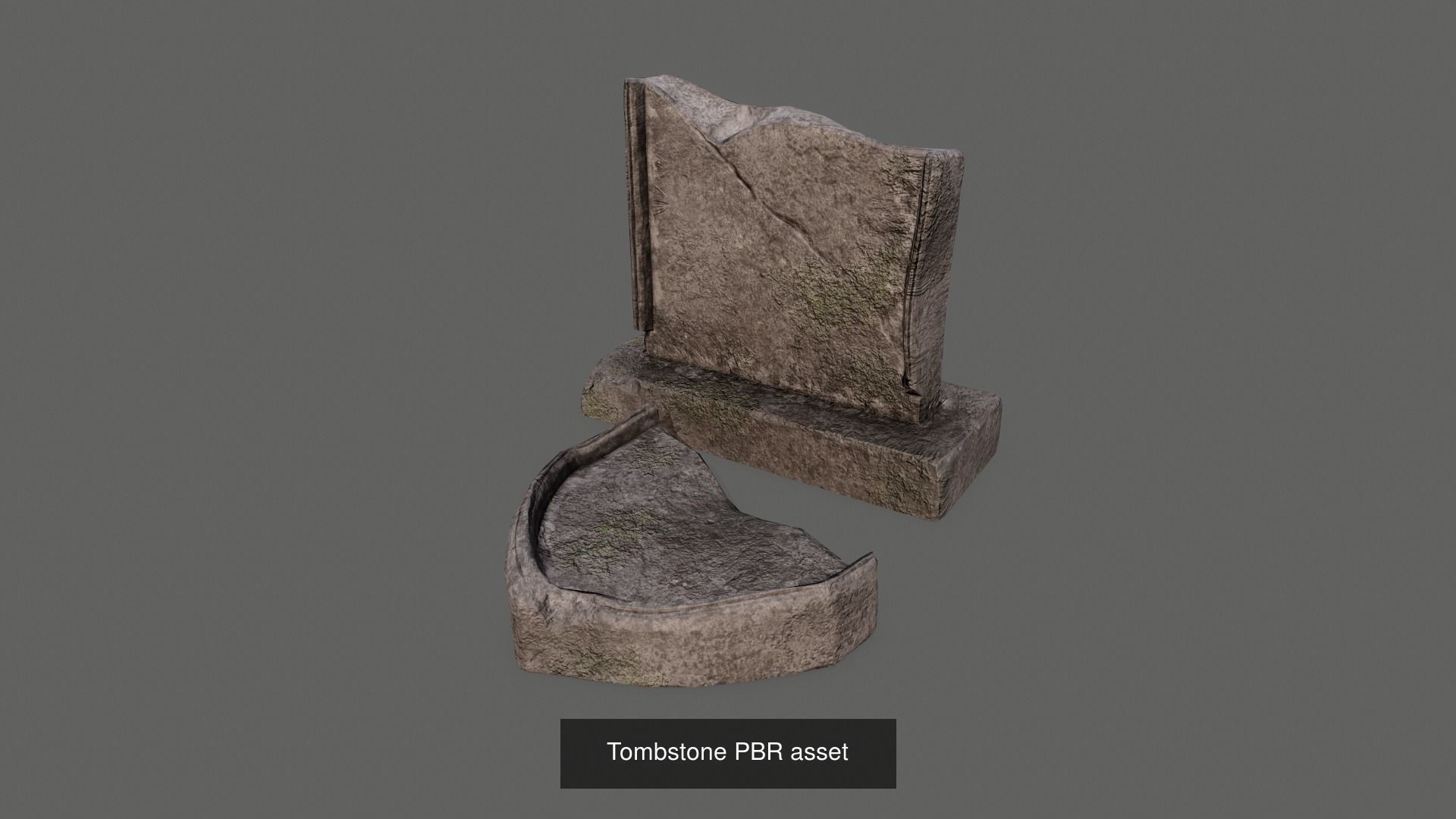 Old Cemetery PBR 3D Model Collection_8