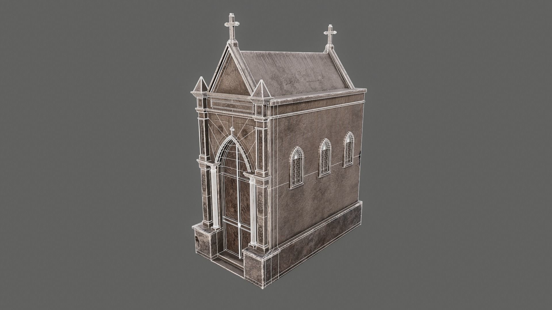 Old Cemetery PBR 3D Model Collection_21