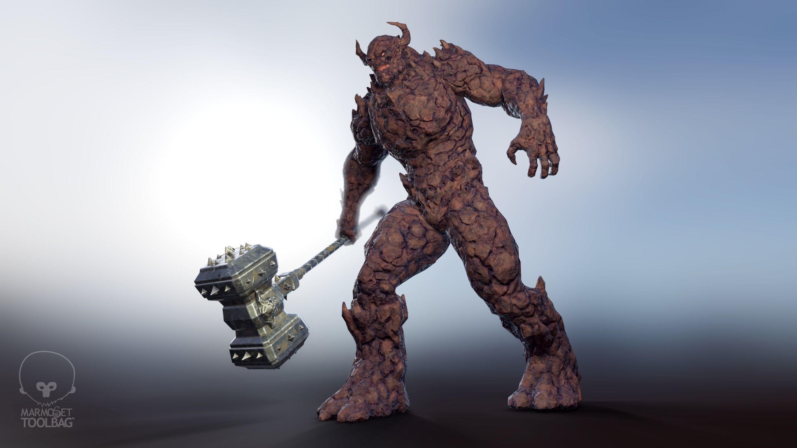 Monster - Game Ready flying in sky Low-poly 3D model_12