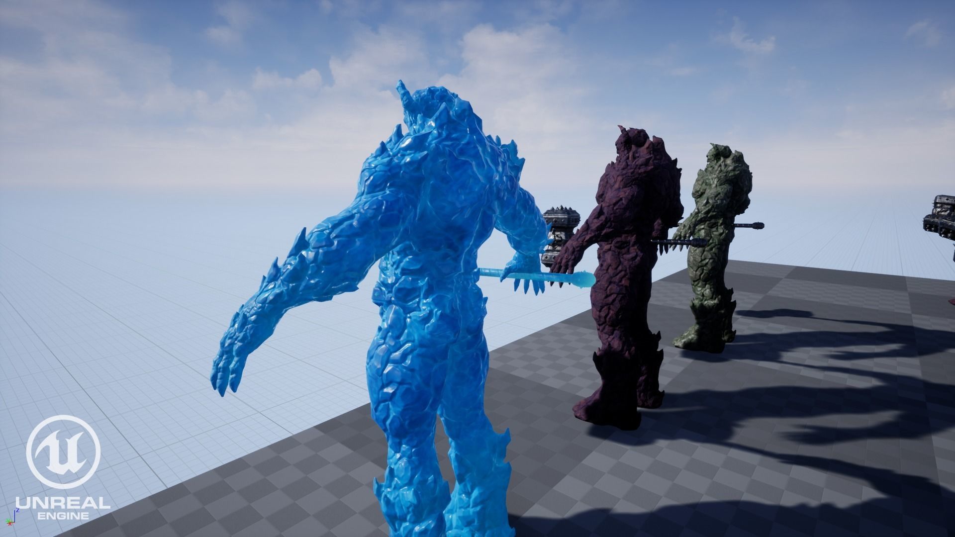 Monster - Game Ready flying in sky Low-poly 3D model_25