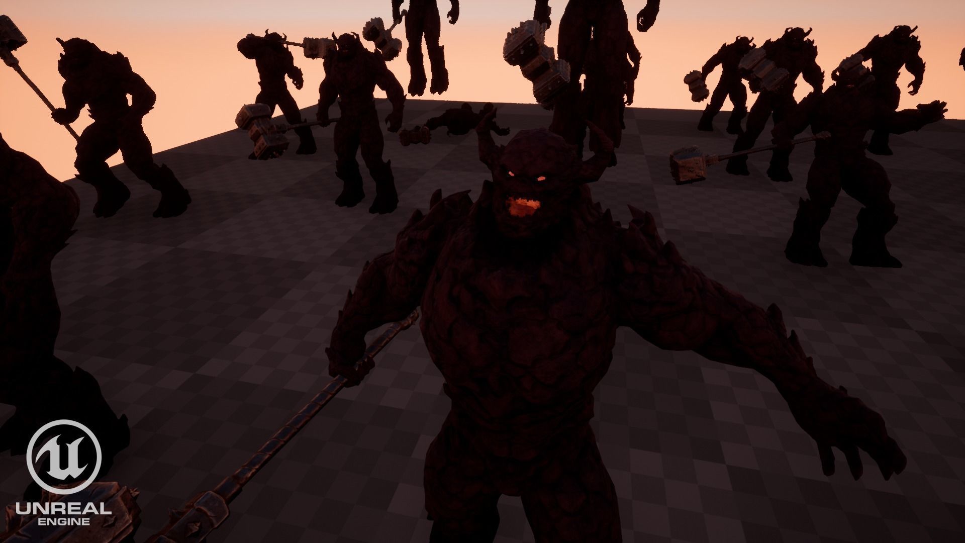 Monster - Game Ready flying in sky Low-poly 3D model_32