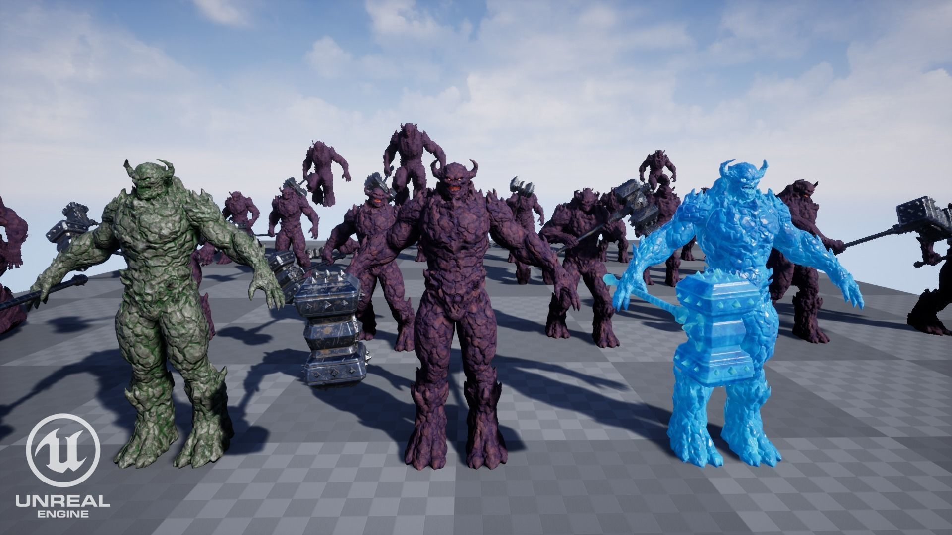 Monster - Game Ready flying in sky Low-poly 3D model_28