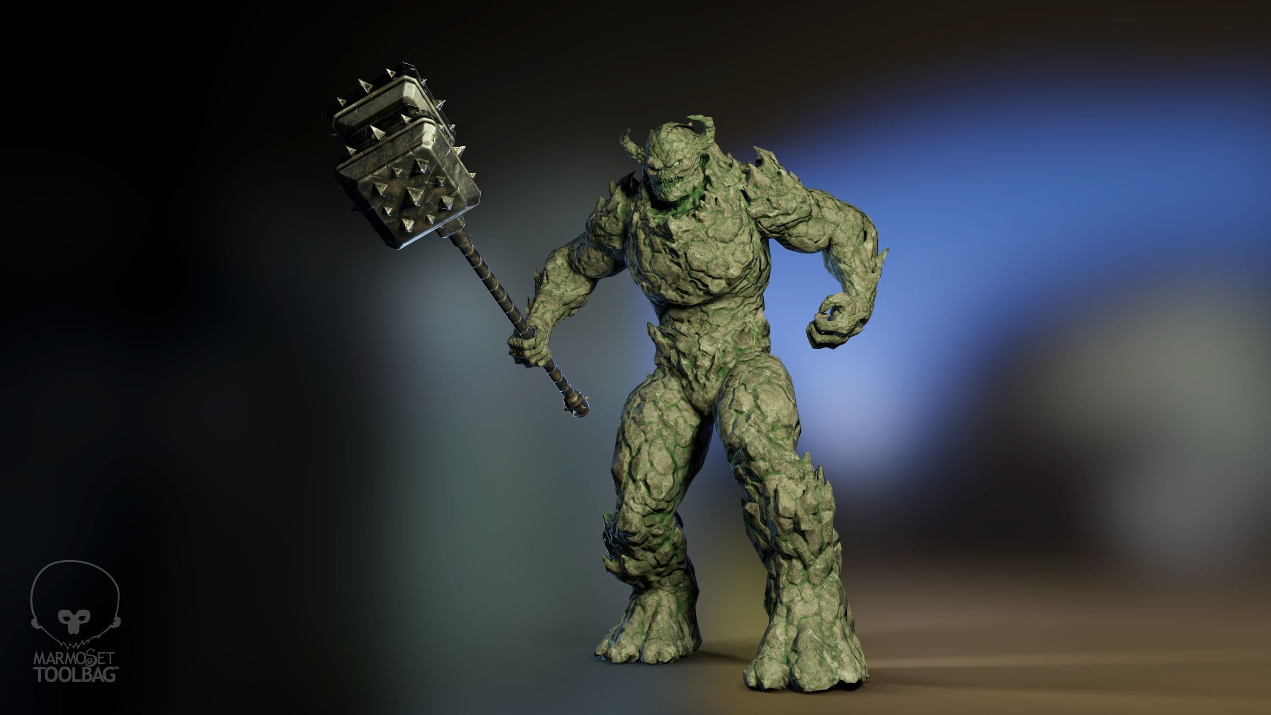 Monster - Game Ready flying in sky Low-poly 3D model_14