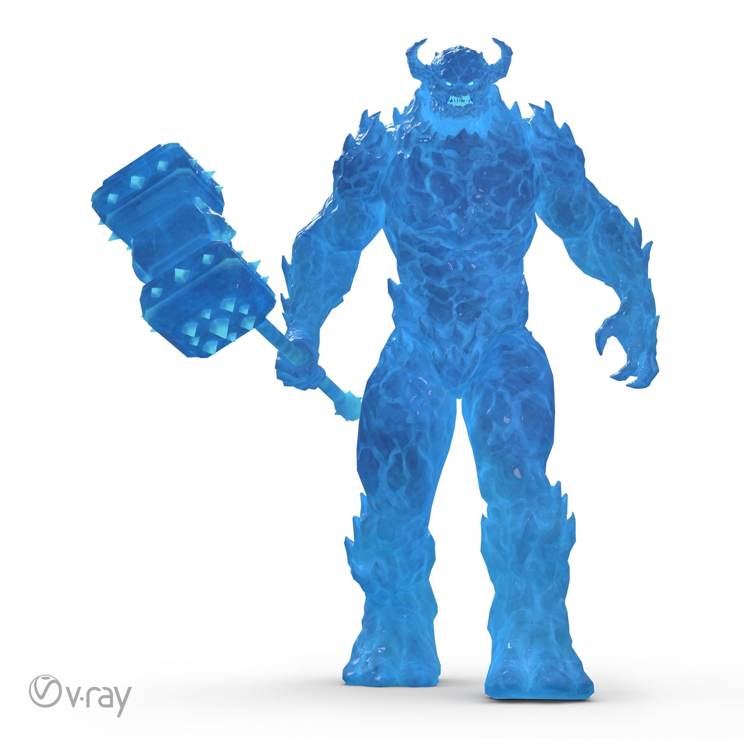 Monster - Game Ready flying in sky Low-poly 3D model_20