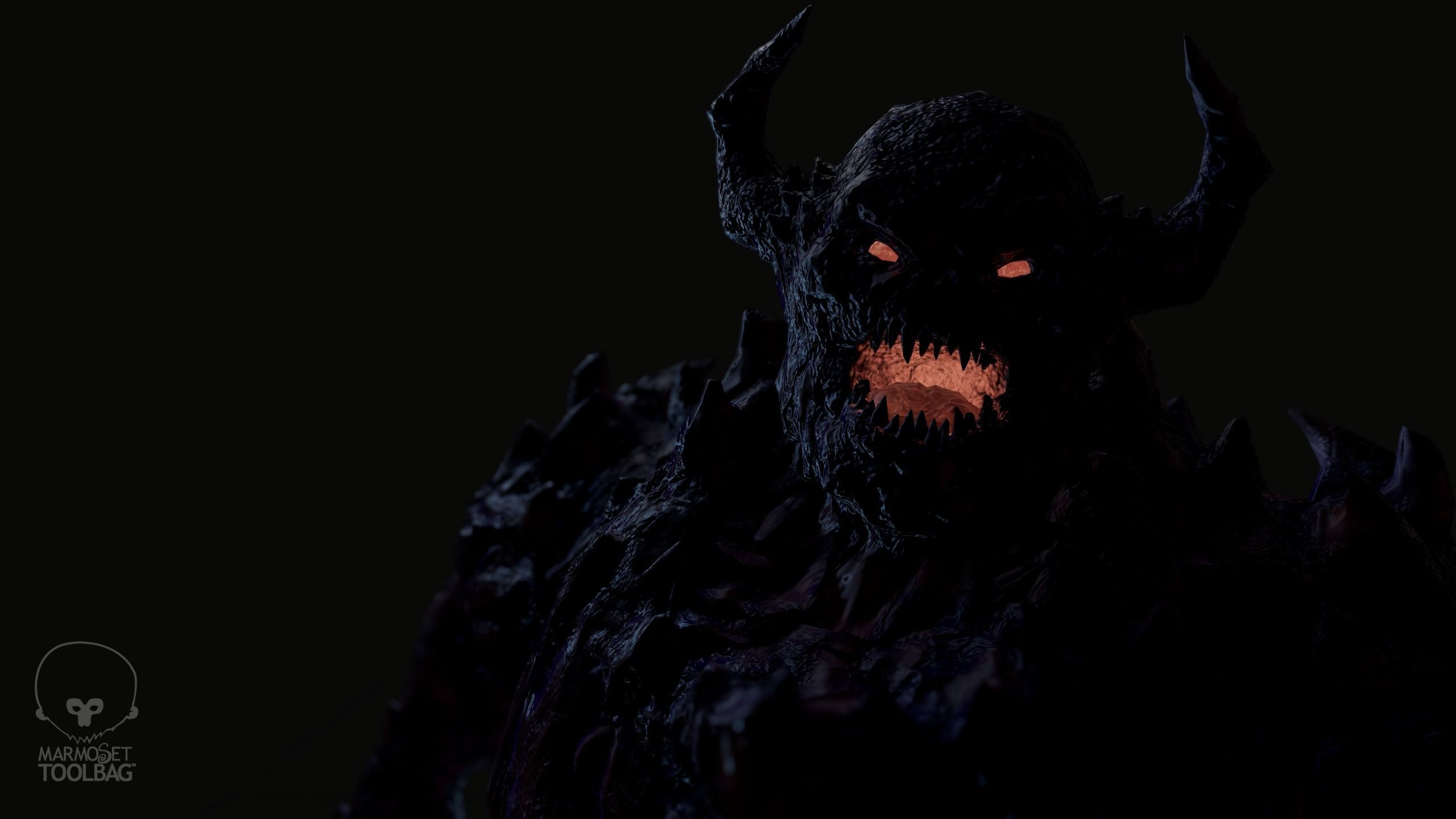 Monster - Game Ready flying in sky Low-poly 3D model_5