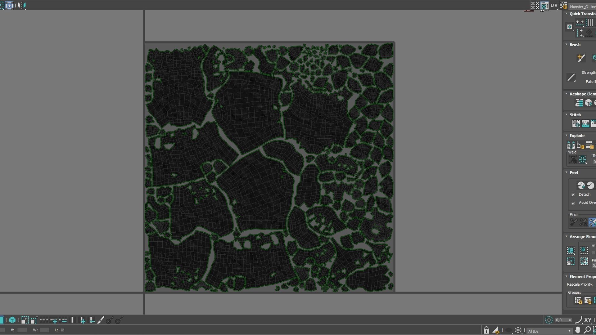 Monster - Game Ready flying in sky Low-poly 3D model_37