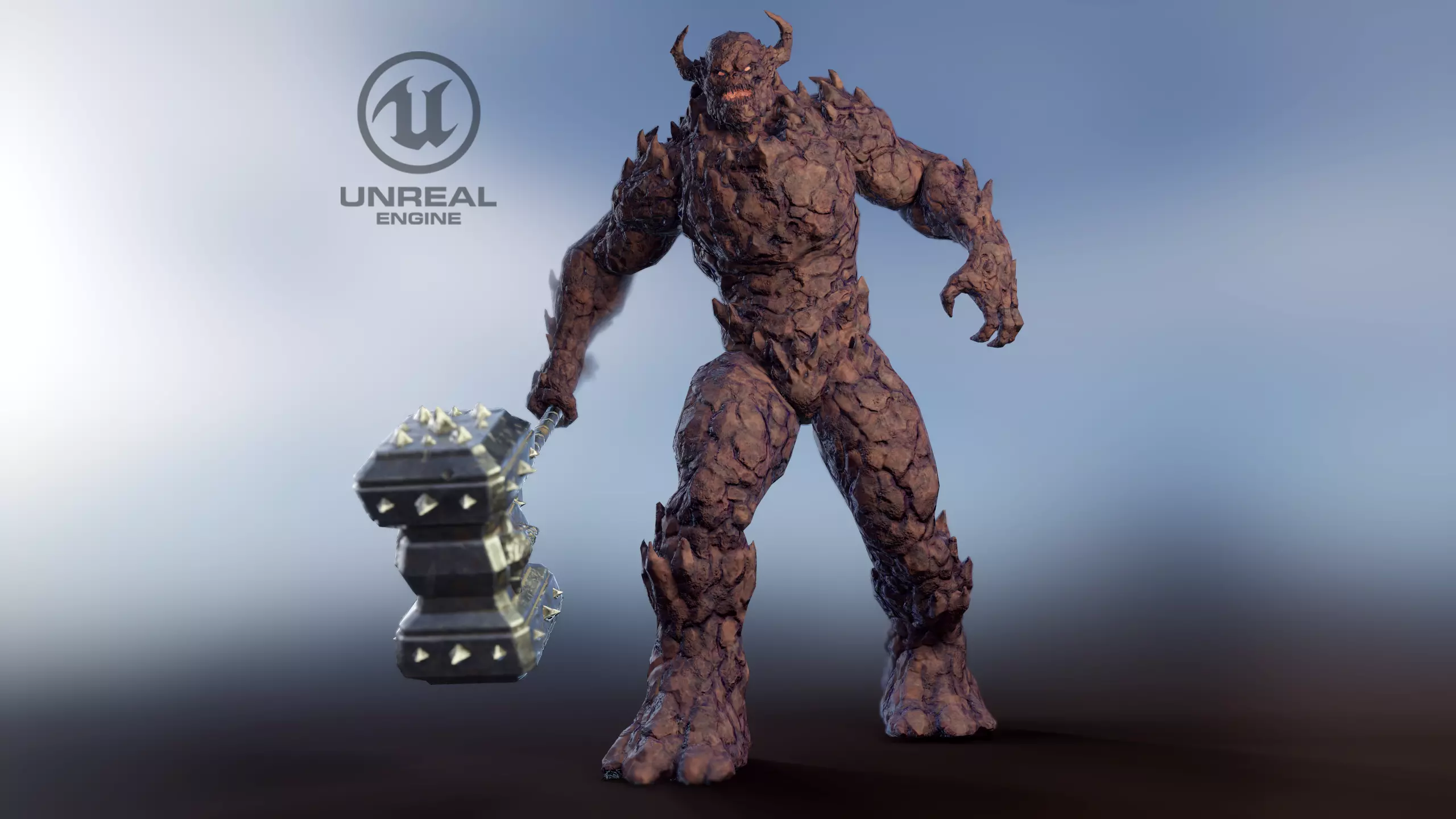 Monster - Game Ready flying in sky Low-poly 3D model_0